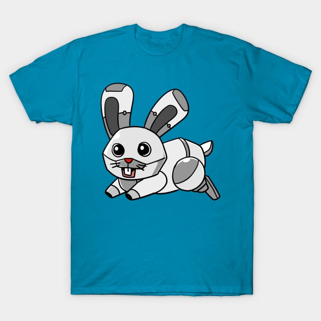 Robot Rabbit T-Shirt by WildSloths